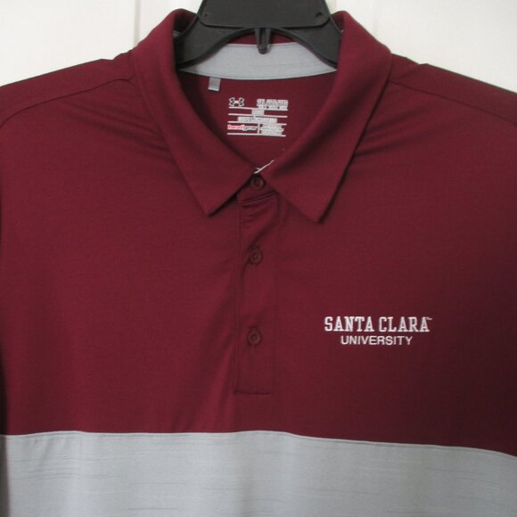 Under Armour Mens S/S "Santa Clara University" (CA) Red Golf Polo Shirt - XXL - Picture 1 of 3